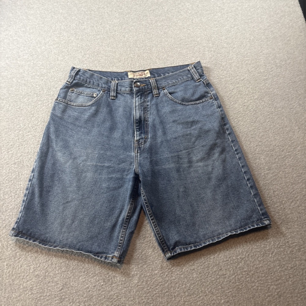 VTG Big Mac Men's 34 Blue Denim Shorts Regular Fit Flat Front 5-Pocket Y2K